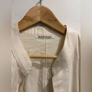 Black Crane Cream Jacket